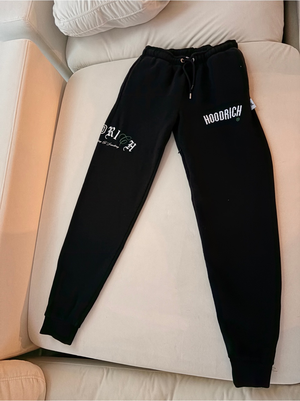 Hoodrich Men's Black Logo Jogger Sweatpants